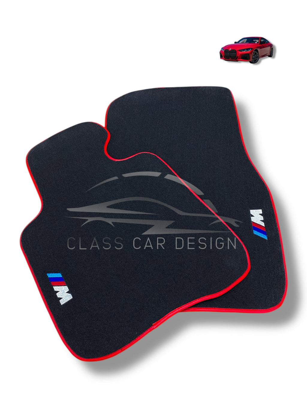 BMW 4 Series G22 Coupe Floor Mats (2021–2025) - Custom Fit Velour Luxury Carpet Set