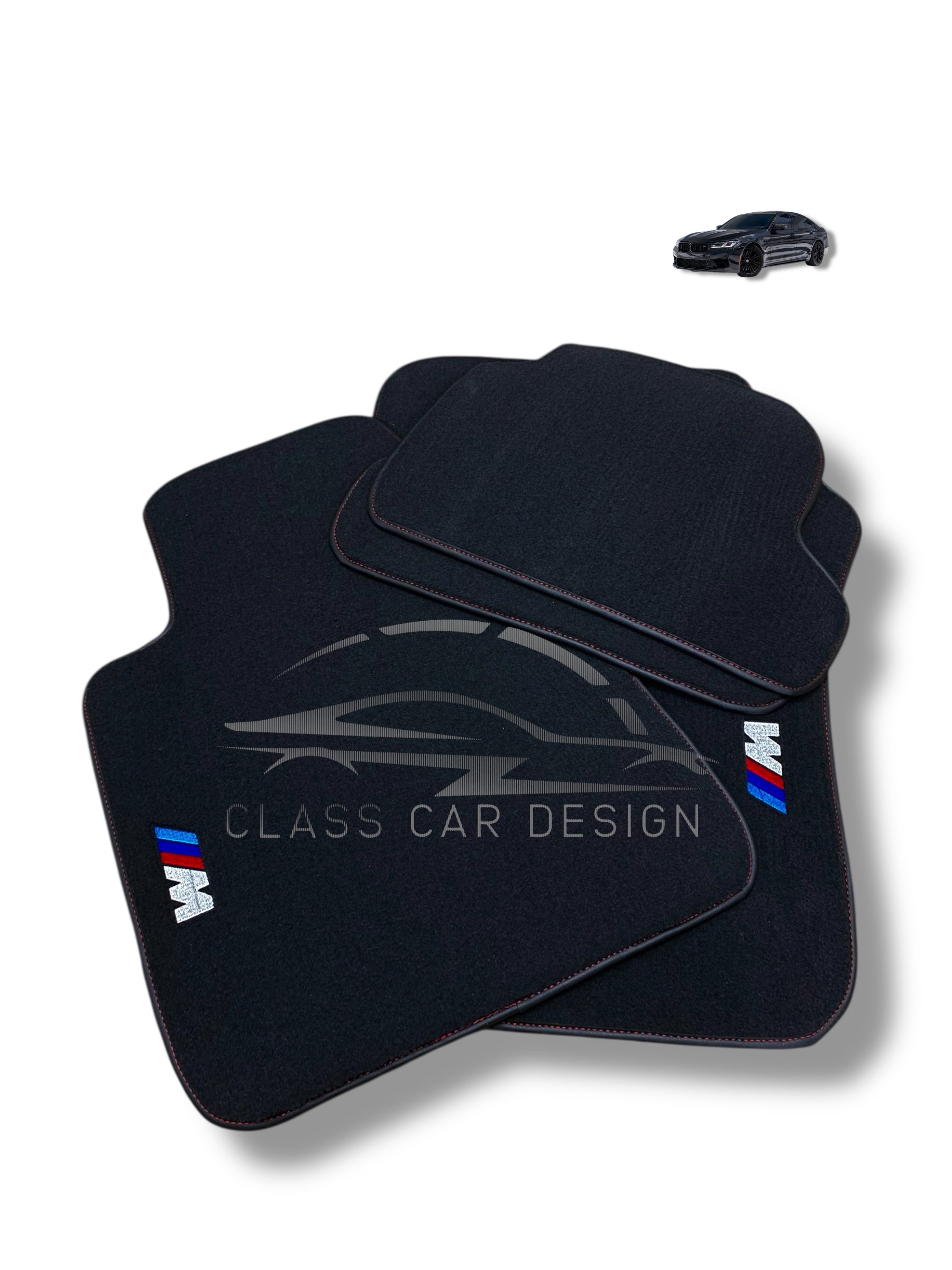 BMW 3 Series E90 Floor Mats (2005–2012) Custom Fit Luxury Velour Car Mats – Premium Carpet Set