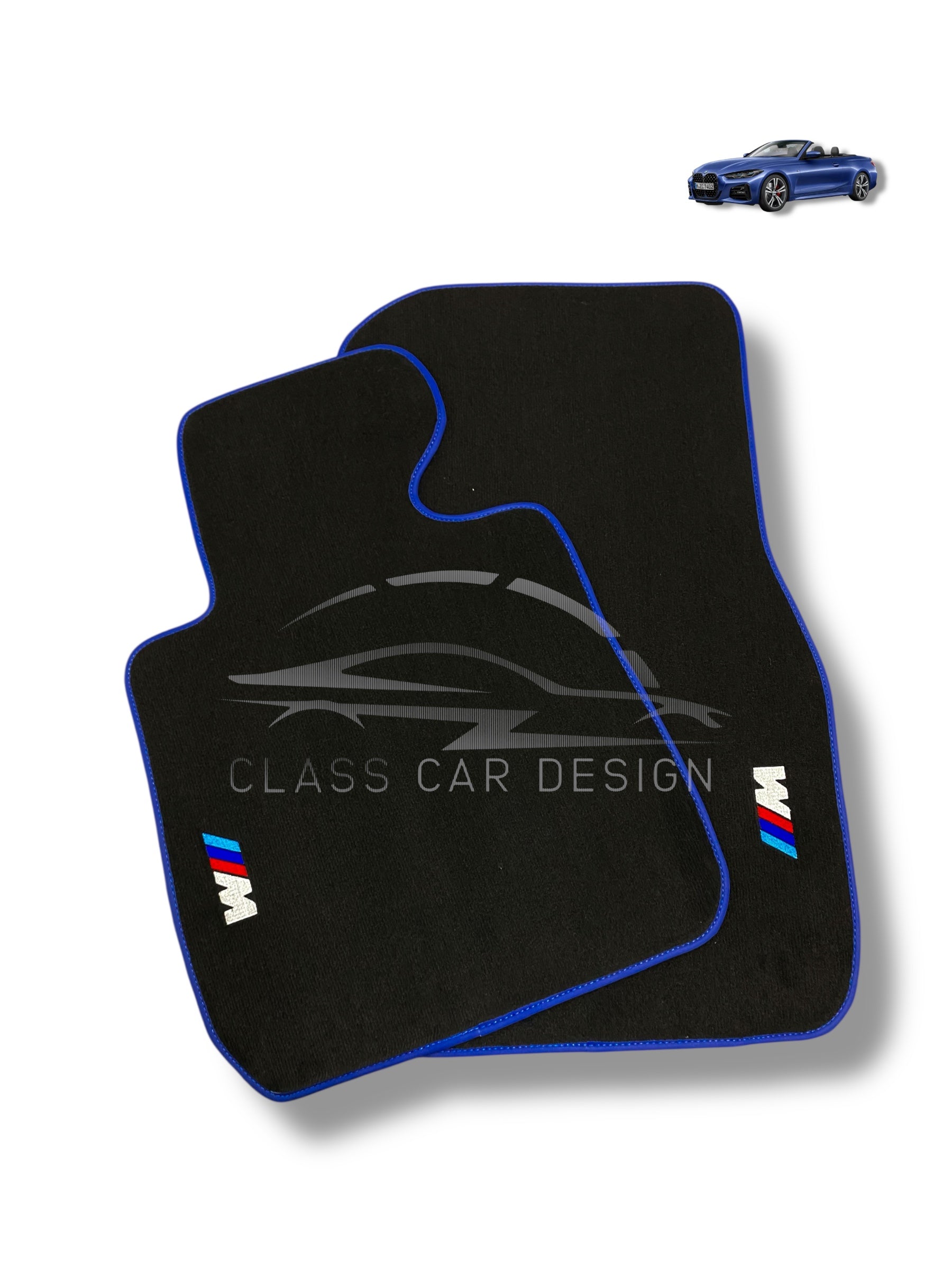 BMW 3 Series E46 Cabrio Floor Mats (1998–2006) – Custom Fit Luxury Velour Carpet Set – Premium Quality Mats