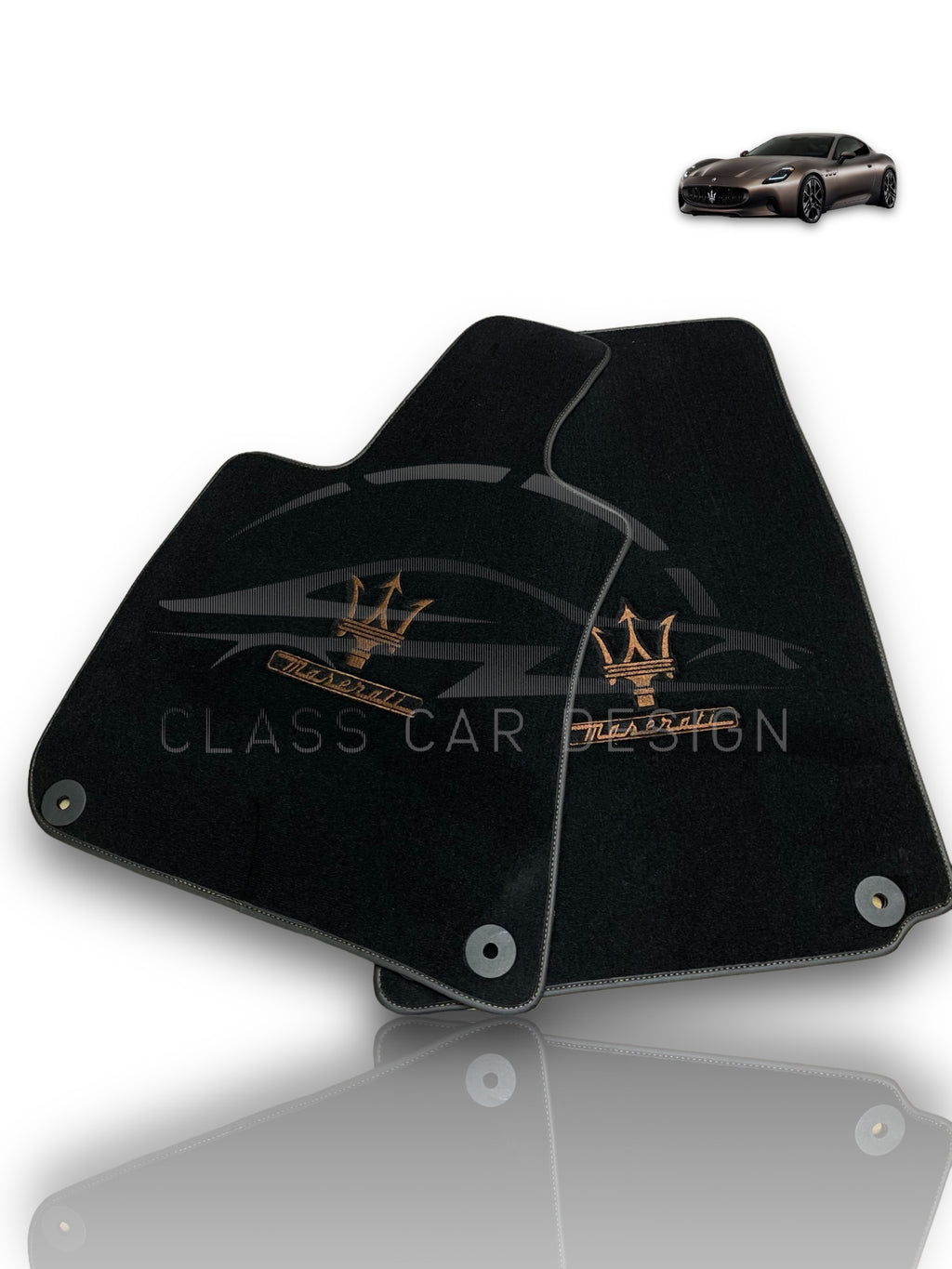 Maserati Quattroporte Floor Mats (2003–2012) – Custom Fit Luxury Velour Carpet Set