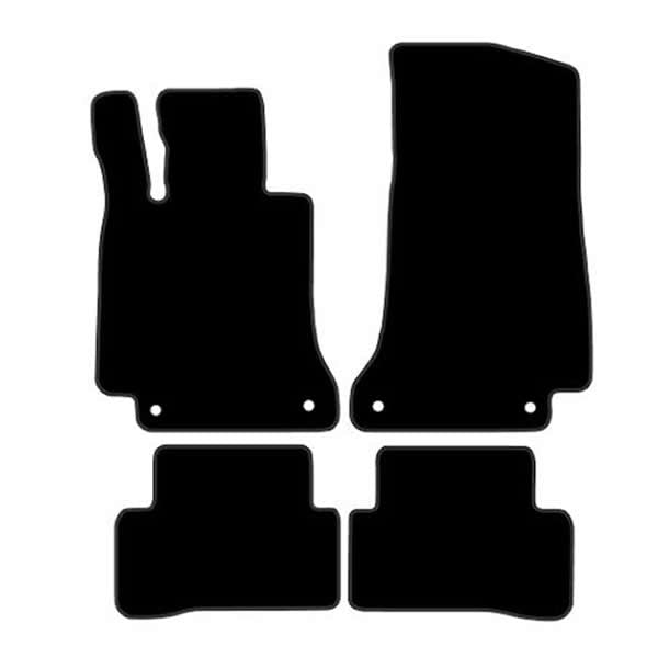 Mercedes C-Class W205 Floor Mats (2014–2021) – Custom Fit Luxury Velour Carpet Set