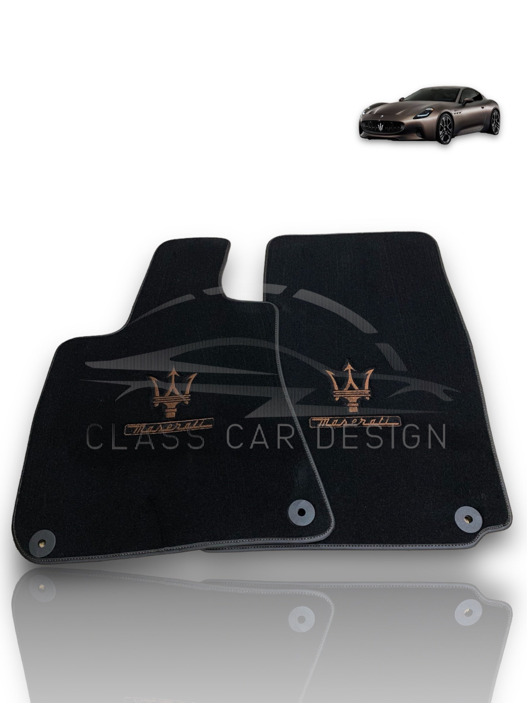 Maserati Quattroporte Floor Mats (2003–2012) – Custom Fit Luxury Velour Carpet Set