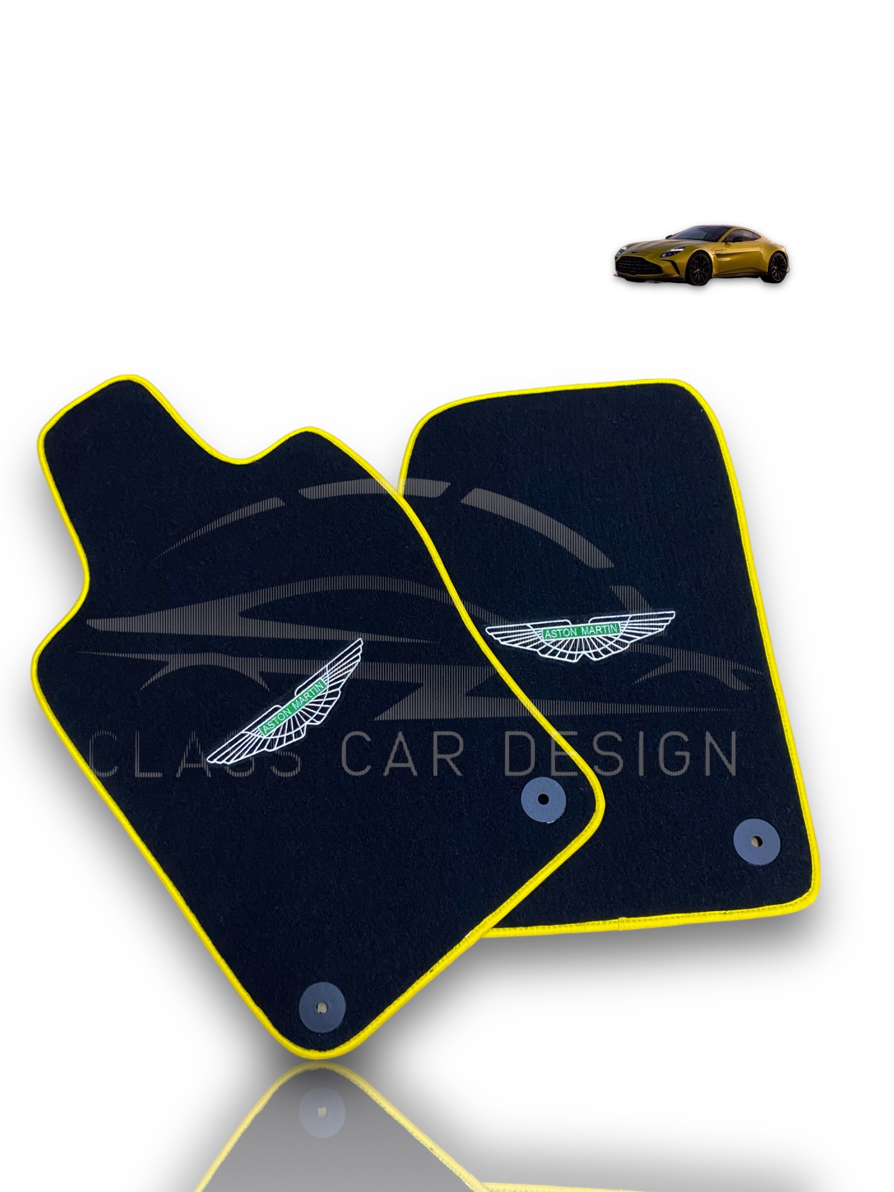Aston Martin DB11 Floor Mats (2016–2023) – Custom Fit Luxury Velour – Premium Carpet Set