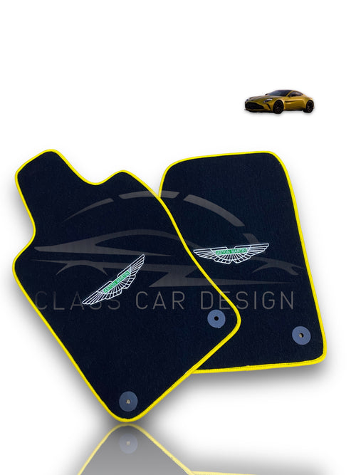 Aston Martin DB11 Floor Mats (2016–2023) – Custom Fit Luxury Velour – Premium Carpet Set