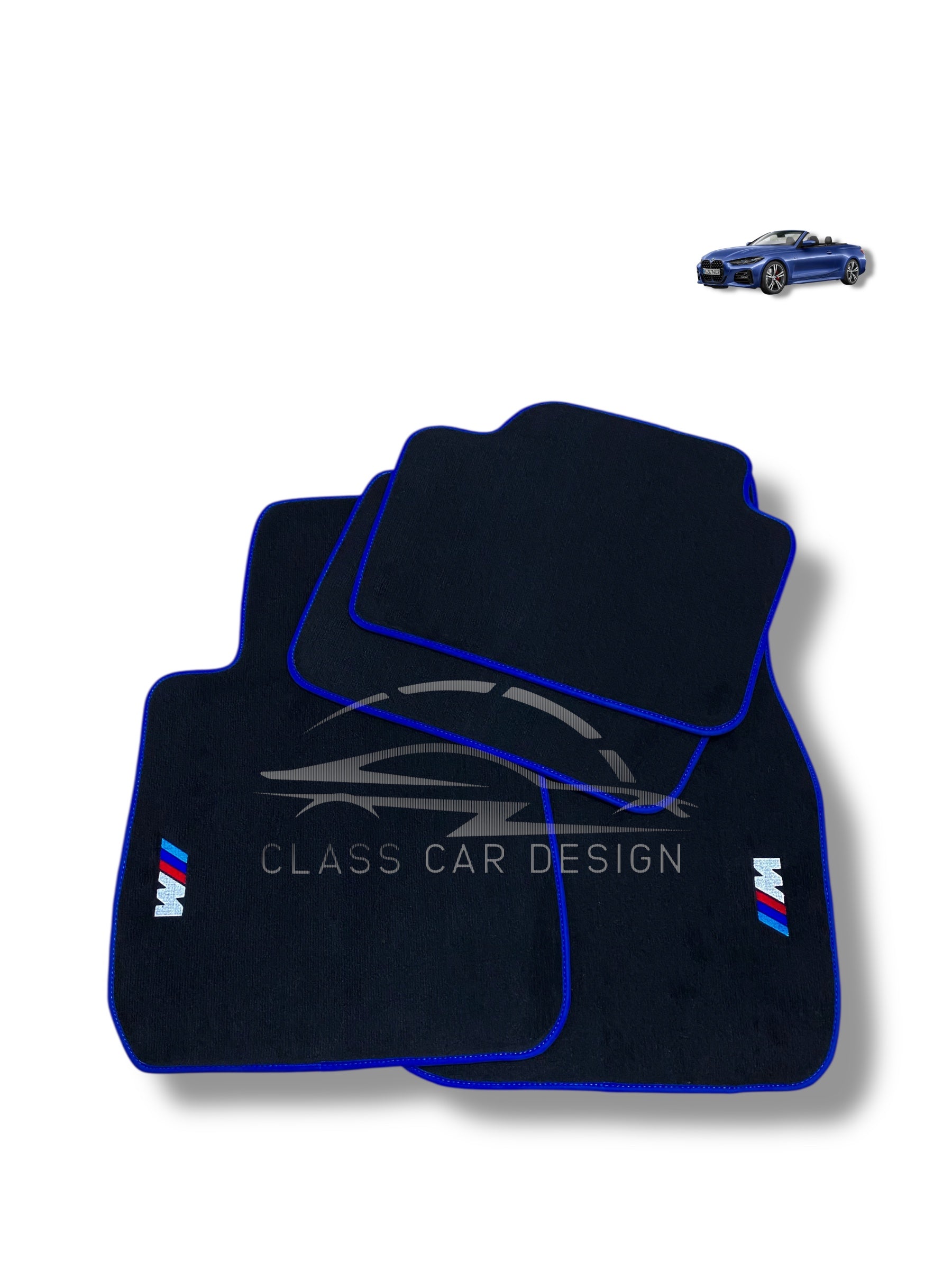BMW 3 Series E30 Floor Mats (1982-1994) Custom Fit Luxury Velour Car Mats - Premium Carpet Set