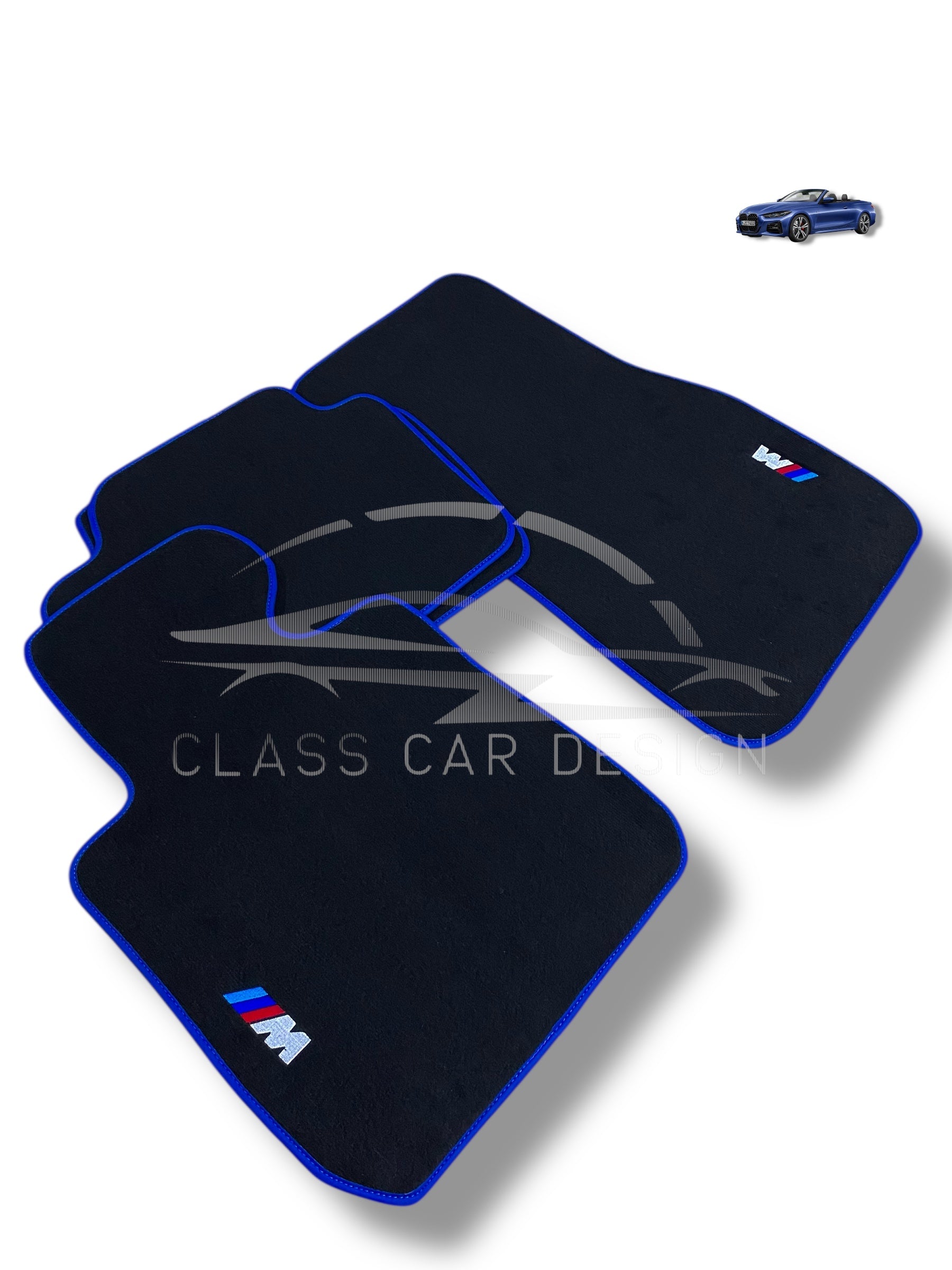 BMW 3 Series E30 Floor Mats (1982-1994) Custom Fit Luxury Velour Car Mats - Premium Carpet Set
